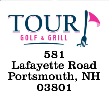 Tour Golf and Grill Logo Great Food. Great Friends. Great Times.